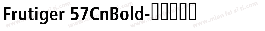 Frutiger 57CnBold字体转换